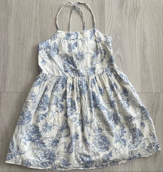 GAP Kids 女の子 キャミソールワンピース 120cm ブルー系 花柄