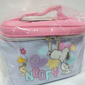 ピンク【新品 タグ付き】スヌーピーミニバニティポーチ 蓋の色 ピンク1点