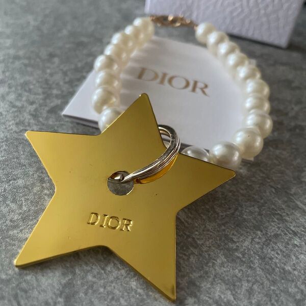 Dior ★ノベルティ★星型キーホルダー&パールストラップセット