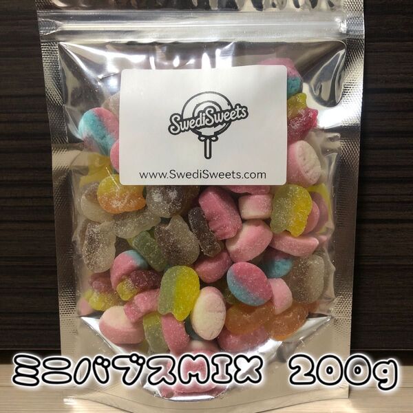 スウェディッシュキャンディ ミニバブスMIX 200g