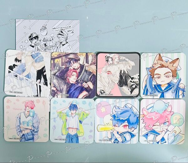 ビタープレイメイト 西本ろう注文特典コースター 全8種類 描き下ろしペーパー