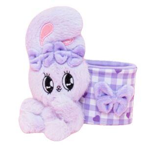 エスターバニーぬいぐるみ付き小物入れ ラベンダーバニー