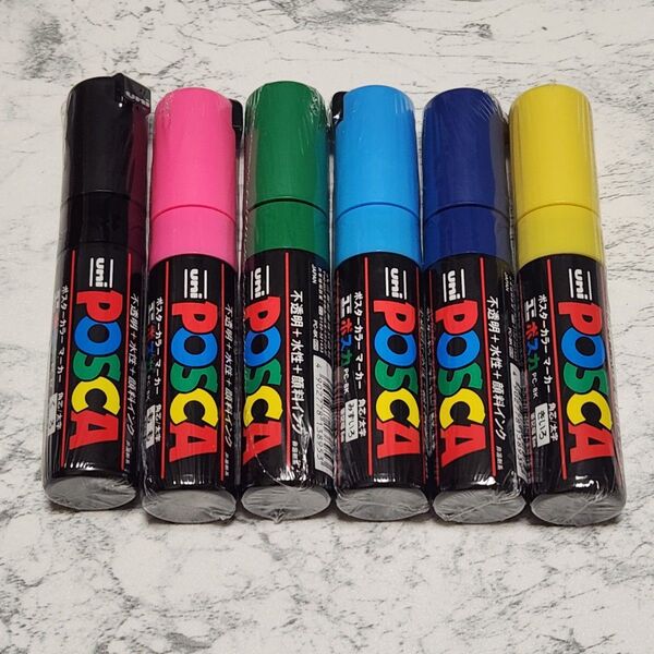 ポスカ POSCA 太字 UNI マーカー 6本セット