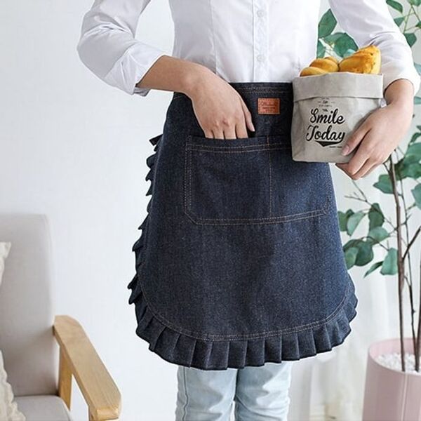 エプロン おしゃれ 保育士 女性 かわいい 可愛い デニム メンズ カフェ 無地