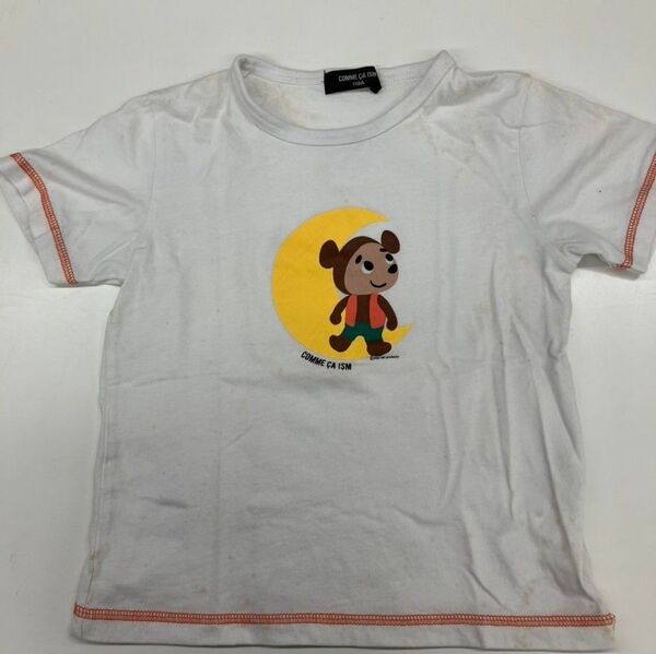新品 未使用 Tシャツ 白 110センチ 熊 コムサ コムサイズム COMME CA ISM コムサデモード 子供 服 トップス