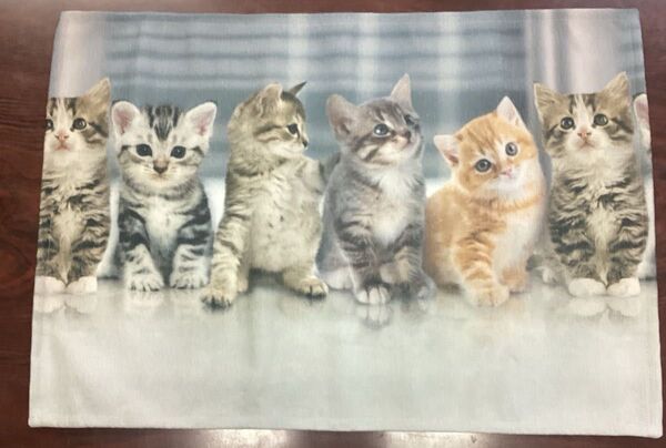 イタリー製 猫柄 マット 玄関マット キッチンマット 滑り止め付き