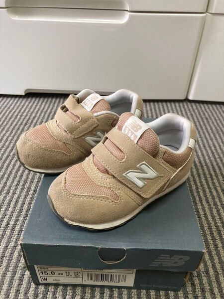 New Balance 996 キッズスニーカー 15.0cm ピンクベージュ