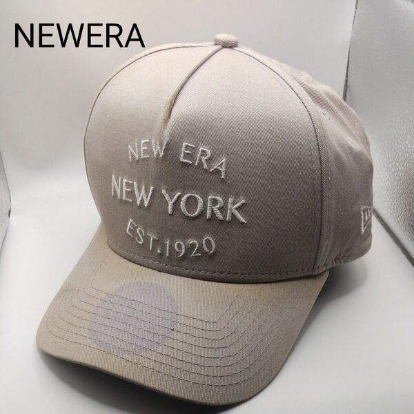◆708 NEWERA ニューエラ グレー キャップ 野球帽子 帽子