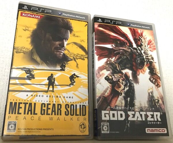 PSPソフト2本セット METAL GEAR SOLID PEACE WALKER/GOD EATER(ゴッドイーター)