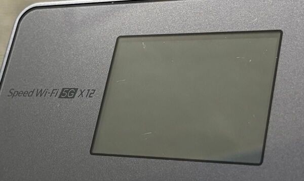 中古 SIMフリー UQ WiMAX Speed WiFi 5G X12 ブラック本体のみ