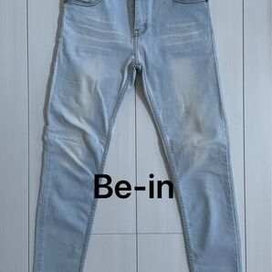 Be-in ストレッチスキニーデニム ライトブルー Mサイズ