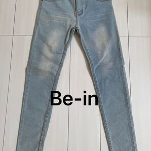 Be-in ライトブルー スキニージーンズ Mサイズ