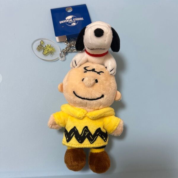 USJ限定 スヌーピー&チャーリーブラウン ぬいぐるみ キーチェーン 新品 ビンテージ 大人気 グッズ マスコット PEANUTS