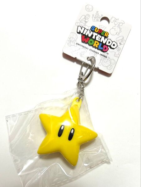 USJ限定 スーパースター 光る キーチェーン 新品 マリオ 新作 任天堂 アイテム キーホルダー ニンテンドー グッズ お土産