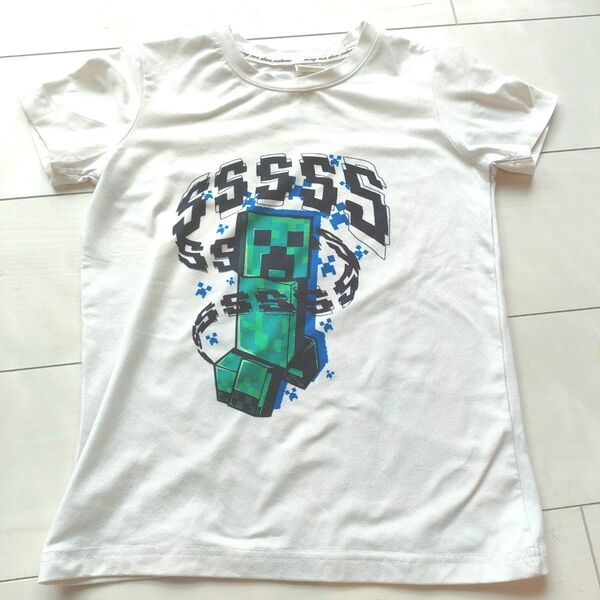 クリーパーTシャツ マイクラ ホワイト 半袖 子供服 キッズ