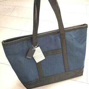 【美品/アバハウス】A4 バック 肩掛けABAHOUSE ネイビー トートバッグ ビジネスバック ビジネス 大容量 ネイビー