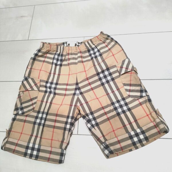 バーバリー ショートパンツ 86cm ノバチェック 半ズボン 子供服 BURBERRY ハーフパンツ キッズ チェック