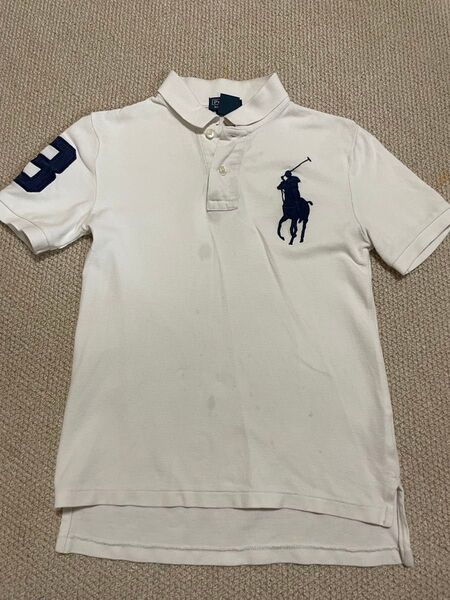 Polo Ralph Lauren ラルフローレン ビッグポニー 白ポロシャツ 150センチ