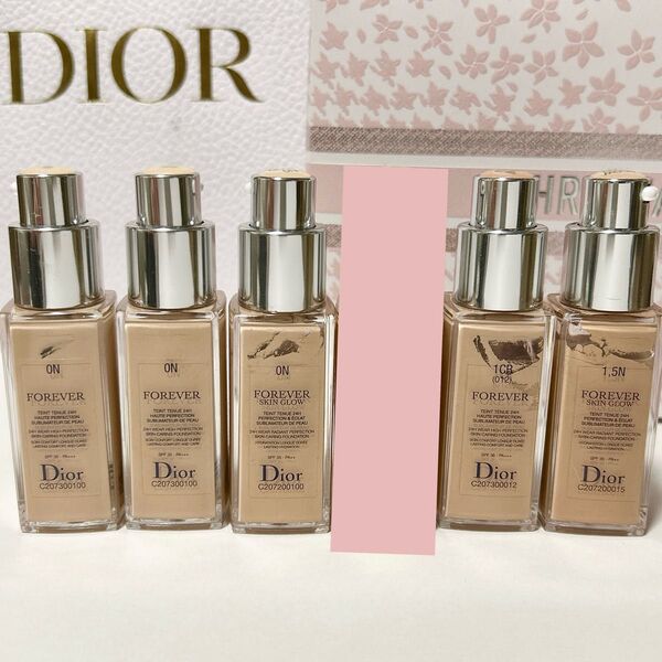 訳有処分品 5個セット 新品未使用 DIOR ディオール フォーエヴァーリキッド リキッドファンデーション