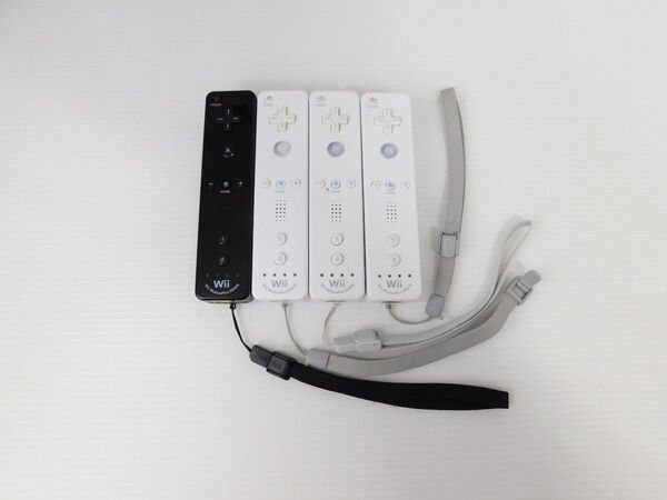 Wiiリモコンプラス 白色3個&黒色1個