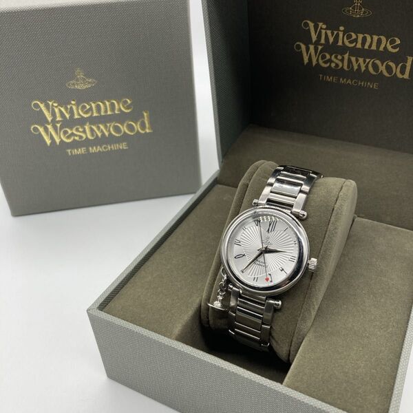 Vivienne Westwood オーブ シルバー ハート VV006SL クォーツ QZ 腕時計 動作良好 レディース 美品