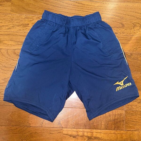 MIZUNO ハーフパンツ ミズノ ショートパンツ 短パン ネイビー ショーツ イグニタス 140 ユーズド 紐なし サッカー