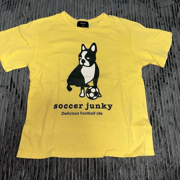 サッカージャンキー soccer junky Tシャツ 140 クラウディオパンディアーニ ロゴマーク サッカー フットサル