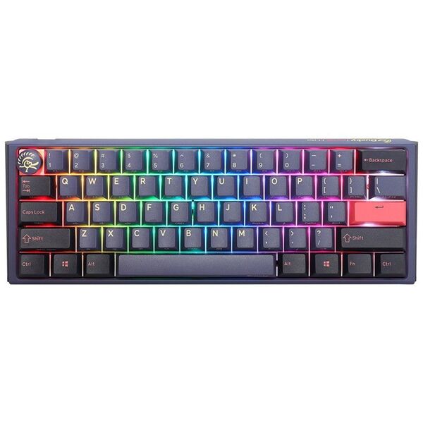 ほぼ未使用 Docky One 3 Mini 60% シルバー軸 ゲーミングキーボード ディスプレイ&コイルケーブル付き