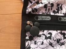 レスポートサック ♪LeSportsac ♪ミッキーラブズミニー♪ボストンバッグ ♪ラージウィークエンダー♪モノクロ♪ディズニー ♪新品_画像2