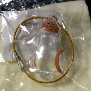 ⑧猫 キーホルダー クリア