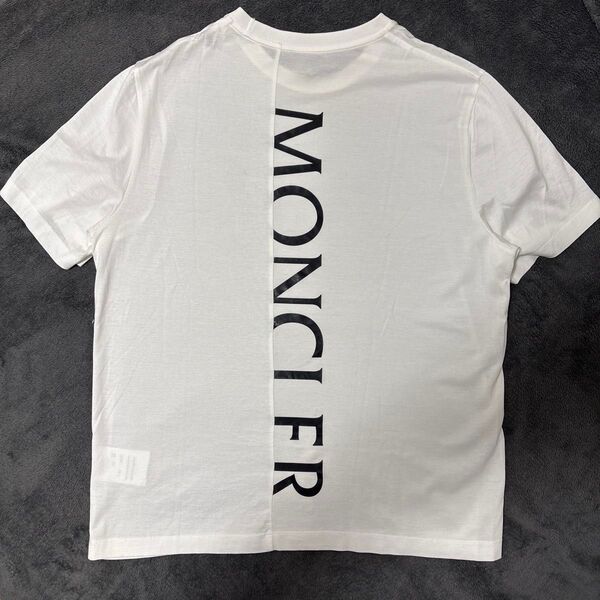 【美品】MONCLER モンクレール バッグロゴ Tシャツ 白 Lサイズ