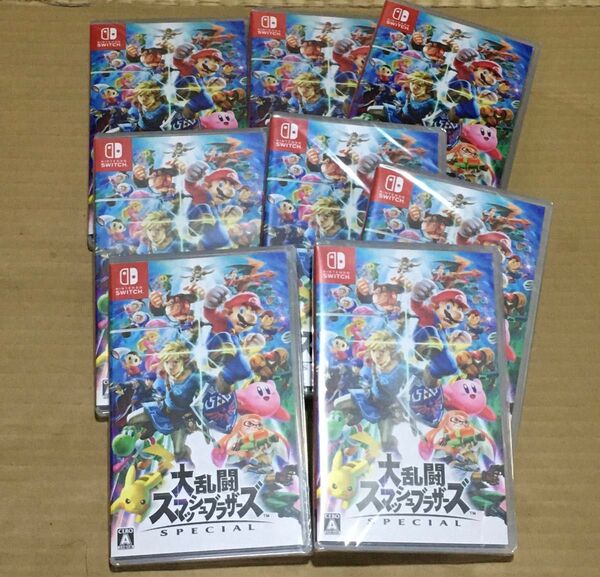 大乱闘スマッシュブラザーズ Nintendo Switch 8本セット 新品未開封 シュリンク付き