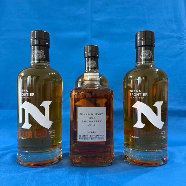 【送料無料】ニッカウヰスキー フロムザバレル 500ml 1本・フロンティア 500ml 3本 カートン無し