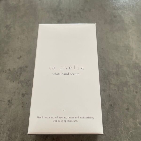 to esella ホワイトハンドセラム