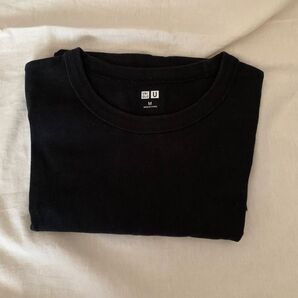 UNIQLO ユニクロ クルーネックTシャツ 半袖 ブラック Mサイズ