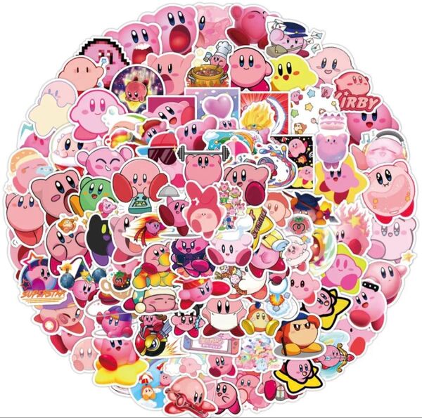 星のカービィ Kirby防水 シール アニメステッカーパック 50pc a