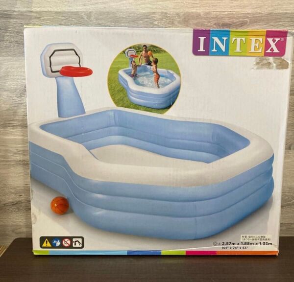 INTEX インテックス プール スイムセンターシューティングフープ ファミリープール バスケットボール 57183 水遊び