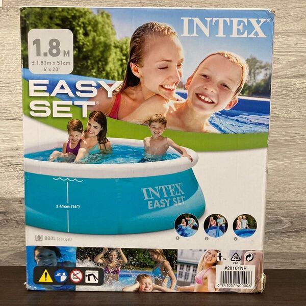 INTEX インテックス イージーセットプール 円形 ブルー 183×51cm 28101 ビニールプール 水遊び