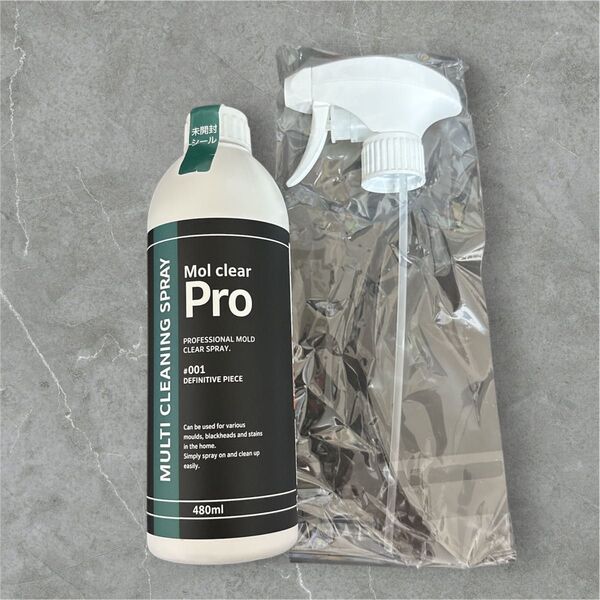 Mol clear Pro モルクリアプロ カビ取りクリーナー 480ml スプレーノズル付き