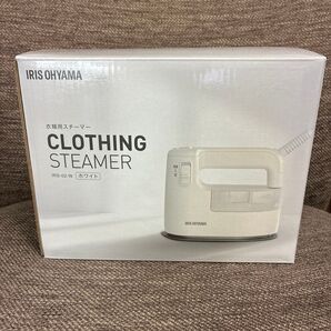 アイリスオーヤマ 衣類スチーマー ホワイト スチームアイロン