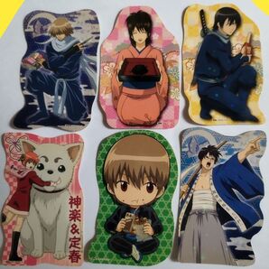 ★銀魂★全24種類⇒ラミネート加工⇒当時物の限定ステッカー10枚セット!!まとめ売り\(^o^)/ 現在・ほぼ入手不可能品!!!