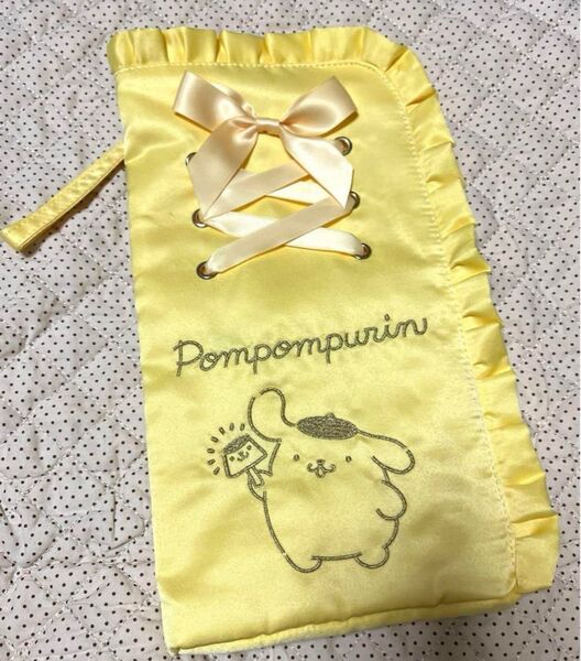 Sanrio サンリオ ポムポムプリン ペンライトケース イエロー 黄色 ペンライトポーチ