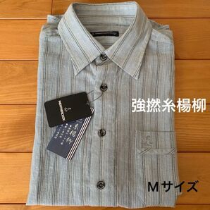 WEATHER COCK ウェザーコック 強撚糸楊柳 メンズ 半袖シャツ NAIGAI M