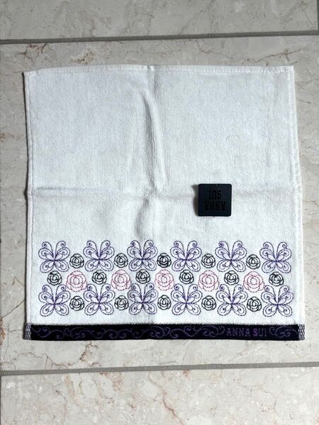 【新品未使用】ANNA SUI ハンカチ ハンカチタオル ブランドハンカチ アナスイ タグ付き