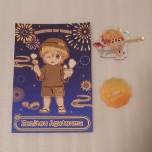 鬼滅の刃 我妻善逸 花火大会 ポストカード ゆらふわシリーズ サマーver. アクリルスタンド