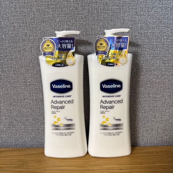 Vaseline(ヴァセリン) アドバンスドリペア ボディローション 無香性 ボディミルク 400ml 2本セット