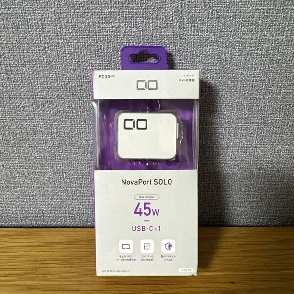 【新品未開封】CIO NovaPort SOLO 45W GaN充電器