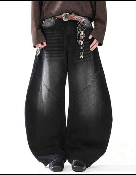 y2k acnestudios jadedlondon menes似ワイドデニムバギーデニム バギーパンツ メンズ 地底人似