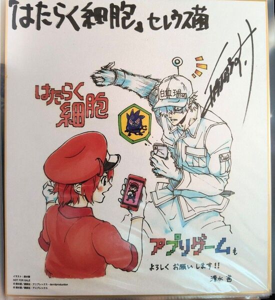 鳥海浩輔 サイン色紙 2018年の企画品