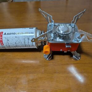 手のひらサイズ! 超コンパクトカセットコンロ(ポーチ付き)